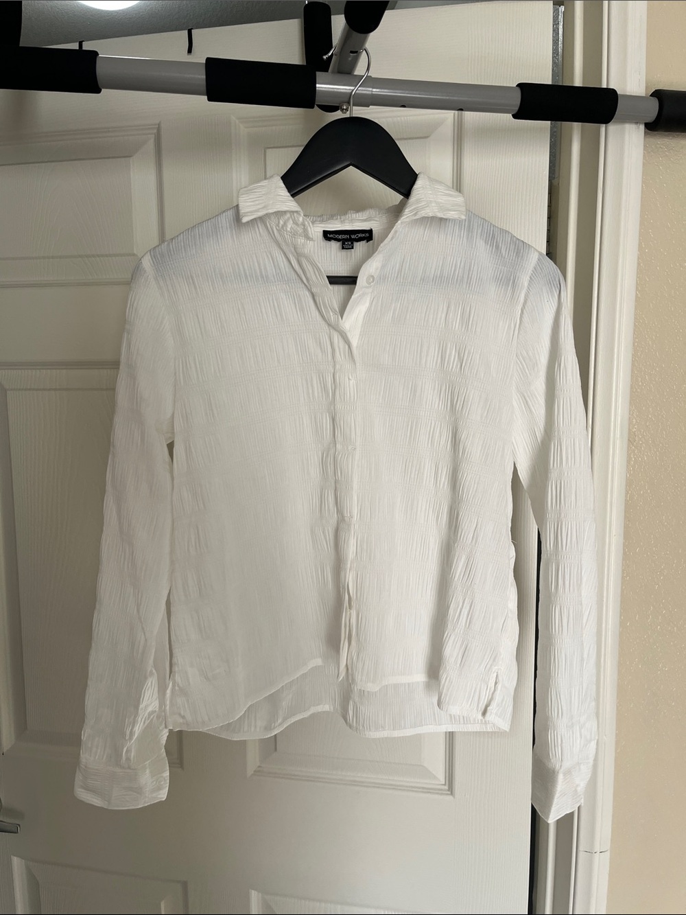 Modern works button up blouse